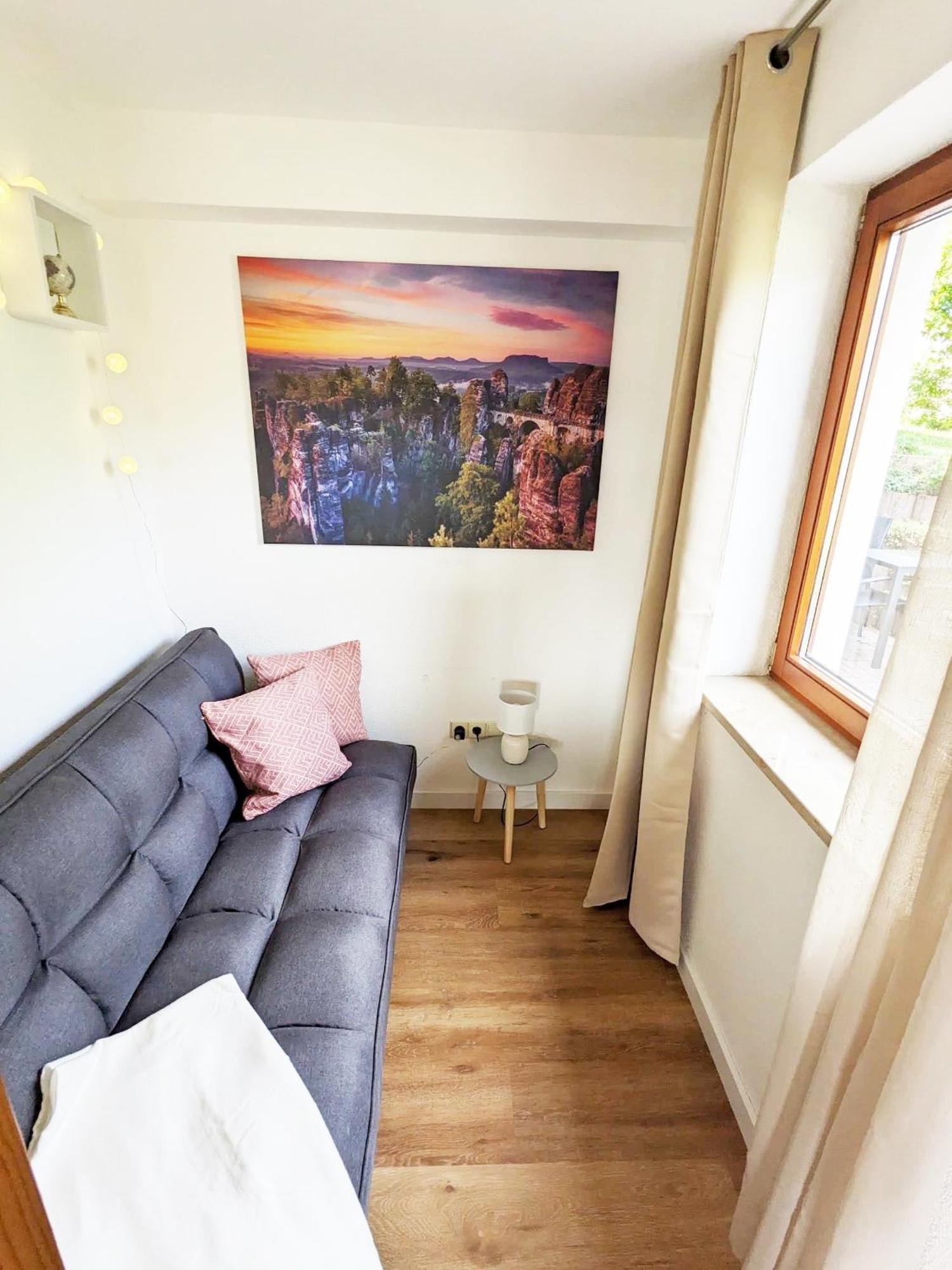Apartament S2 - Urlaubsmagie - Am Wanderweg Mit Terrasse Sebnitz Zewnętrze zdjęcie